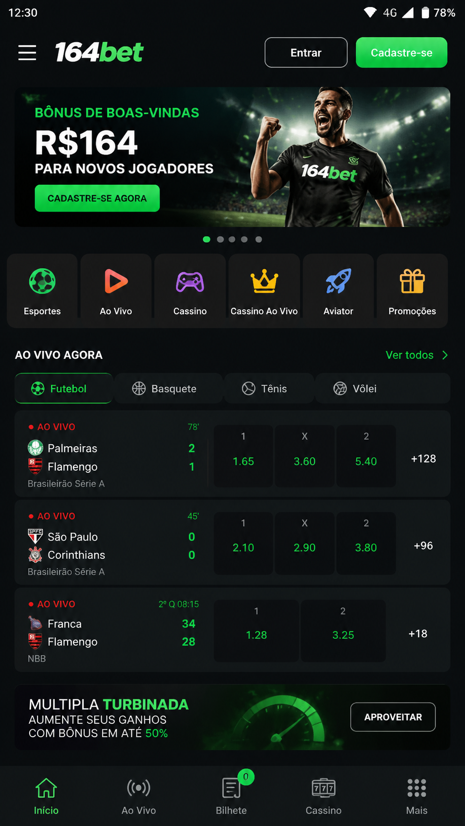 164bet screenshot