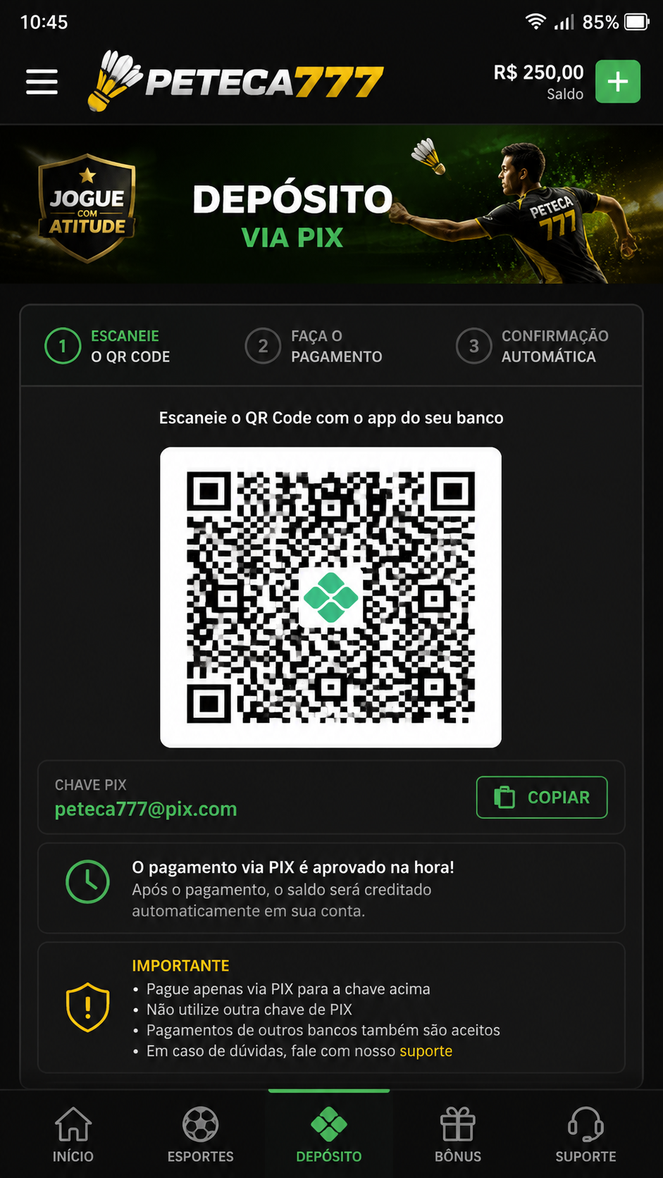 peteca777 screenshot