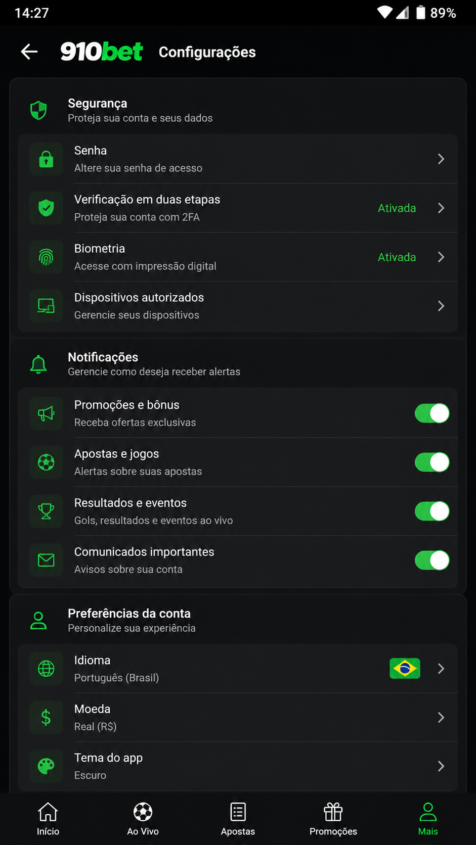 910bet screenshot