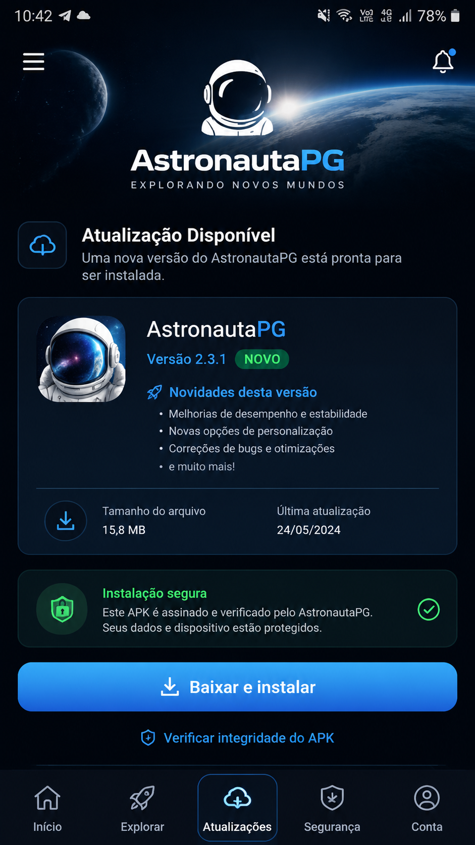 AstronautaPG screenshot