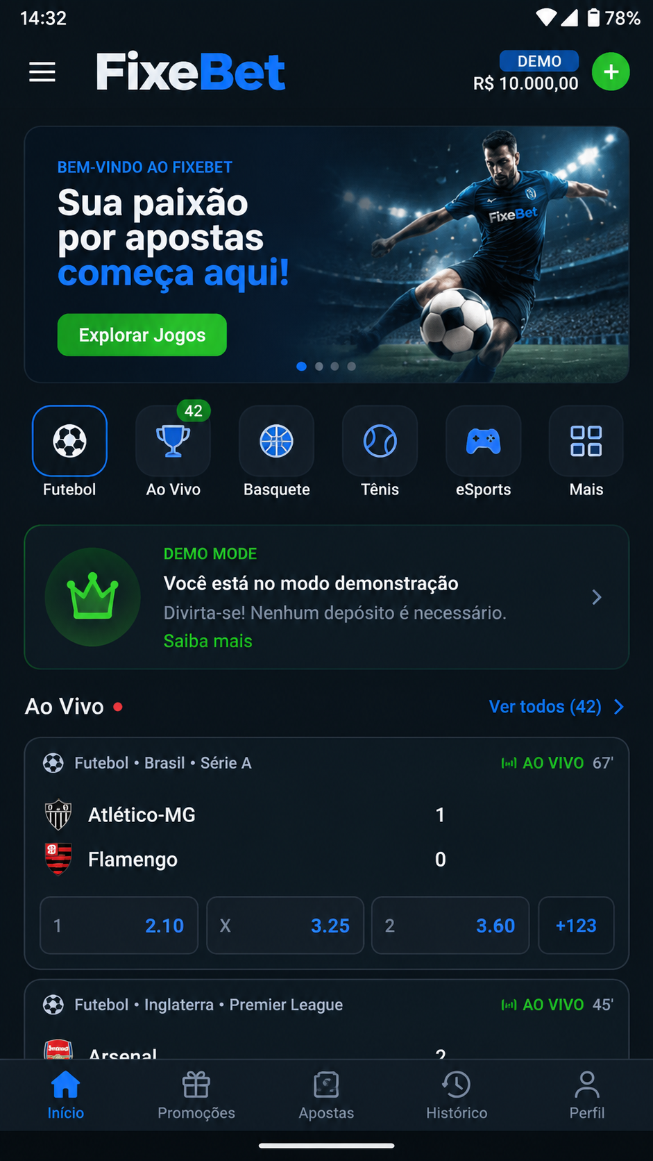 FixeBet screenshot