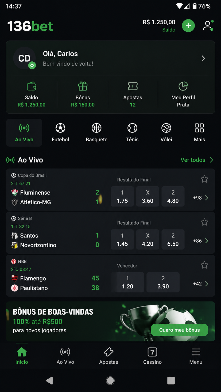 136bet screenshot