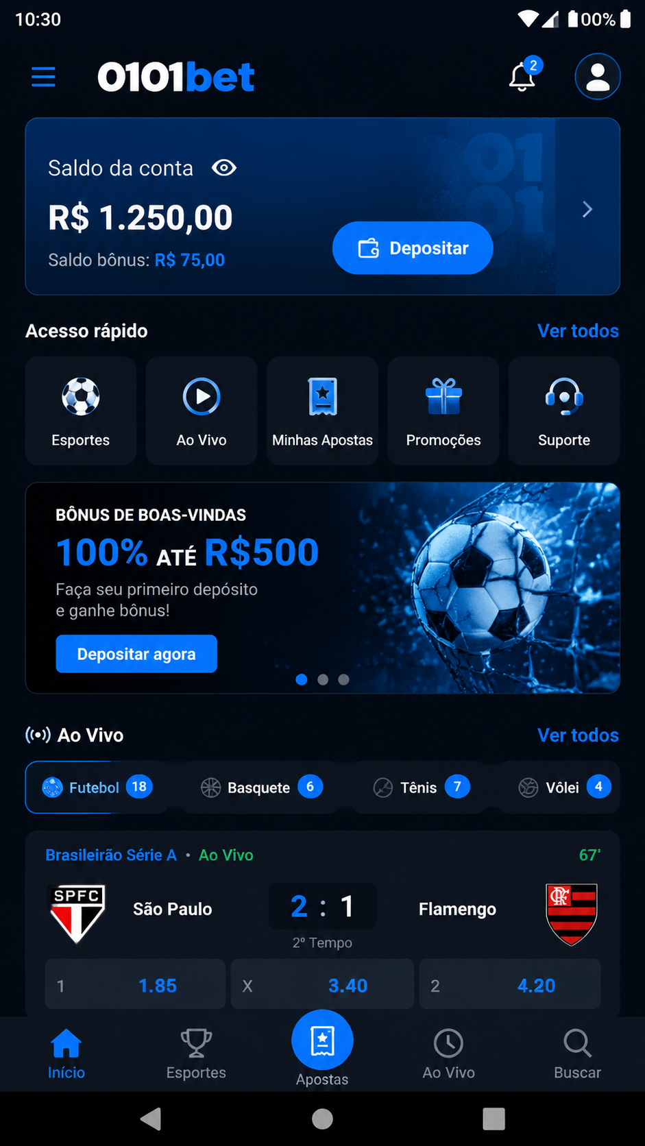 0101bet screenshot