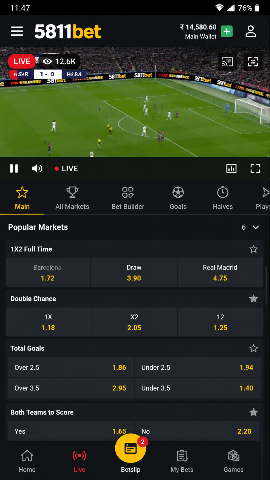 5811bet screenshot