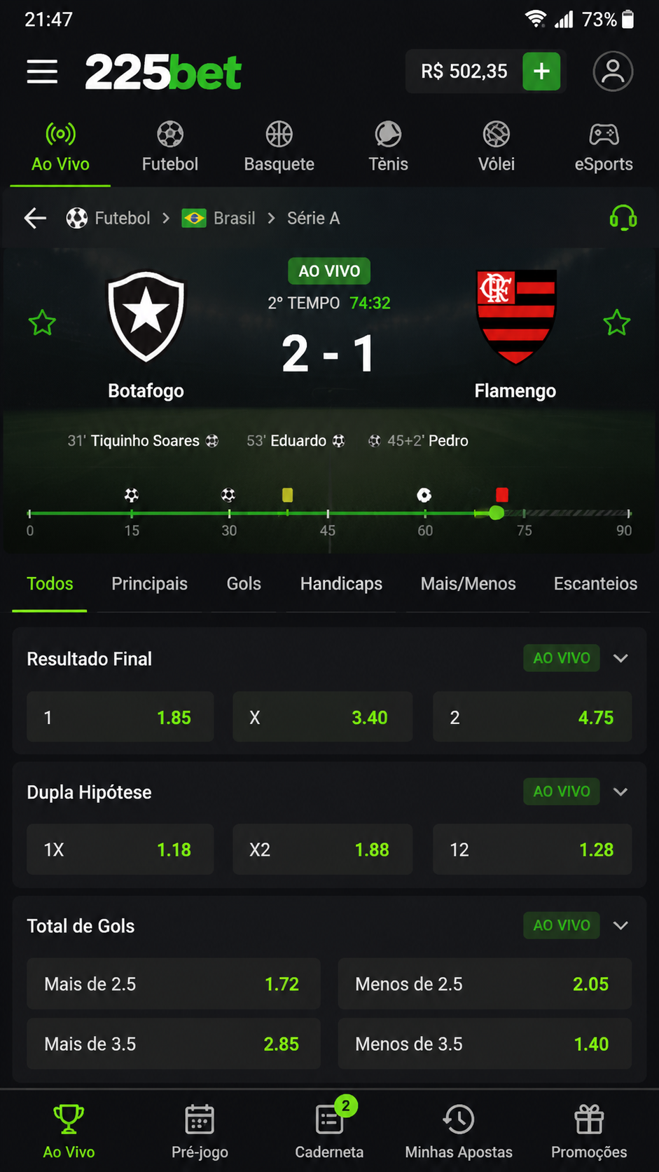 225bet screenshot